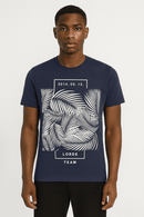 Navy Graphic Tshirt Nawao.com