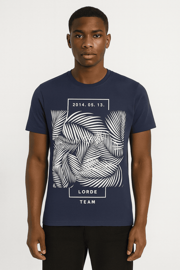 Navy Graphic Tshirt Nawao.com