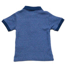 Navy Herringbone Polo Nawao.com