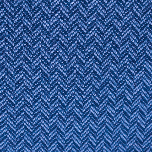 Navy Herringbone Polo Nawao.com