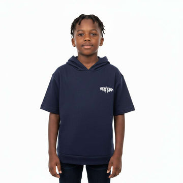 Navy Hoody S S Modal T Shirt Navy Nawao.com