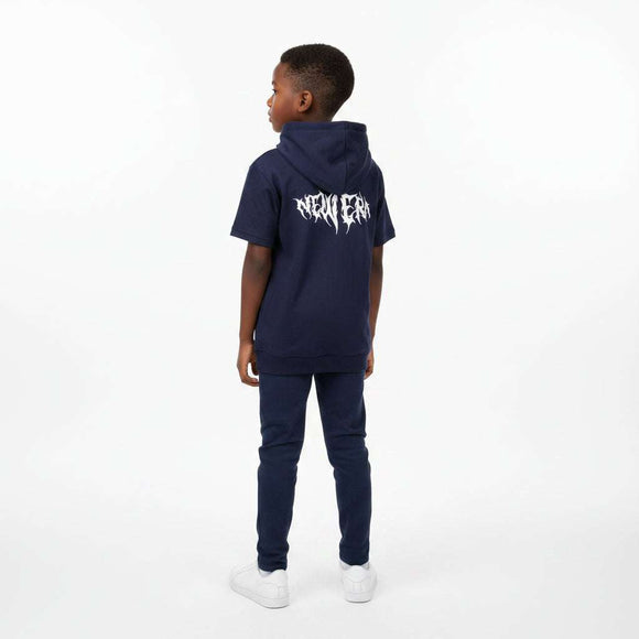 Navy Hoody S S Modal T Shirt Navy Nawao.com