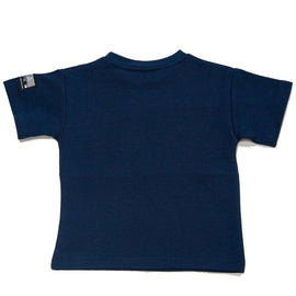 Navy Interlock Drop Shoulder T Shirt Navy Nawao.com