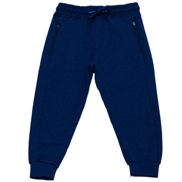 Navy Interlock Zip Pocket Jog Pant Navy Nawao.com