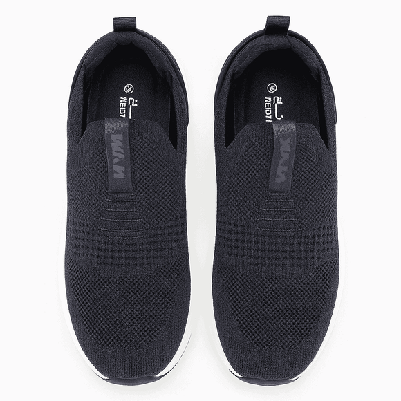 Navy Knitted Slip On Nawao.com