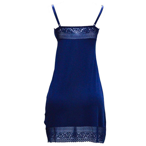 Navy Lace Chemise Nawao.com