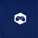 Navy Mandarin Collar Polo Nawao.com