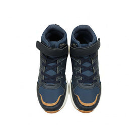 Navy Material Block Hightop Nawao.com