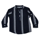 NAVY MATTY STRIPED LS SHIRTS NAVY 3 6 MONTHS Nawao.com