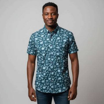 Navy Mens Casual Shirt Navy Nawao.com