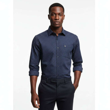 Navy Mens Casual Shirt Nawao.com
