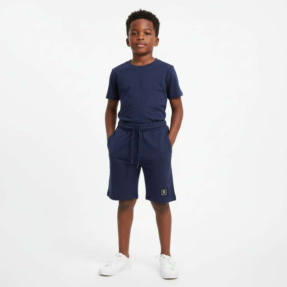 Navy Ottoman Active Shorts Navy Nawao.com