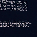 Navy Oversize Contrast Sleeve Spiderman T Shirt Nawao.com