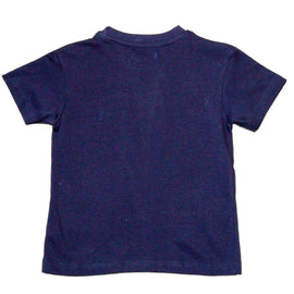 Navy Oversized Flap Pocket T Shirt Nawao.com