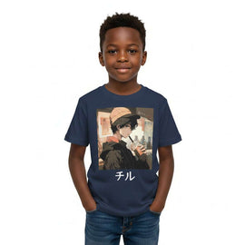 Navy Photographic S S Graphic Tee Navy Nawao.com