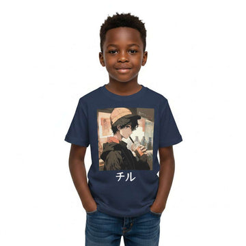 Navy Photographic S S Graphic Tee Navy Nawao.com