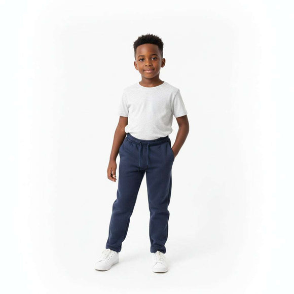 Navy Pique Active Pants Navy Nawao.com
