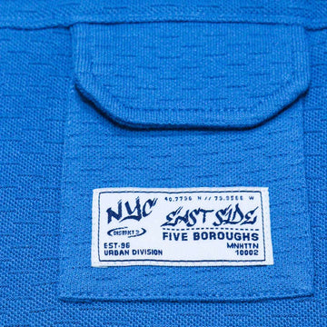Navy Pocket Paneled Short Sleeve T Shirt Nawao.com