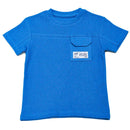 Navy Pocket Paneled Short Sleeve T Shirt Nawao.com