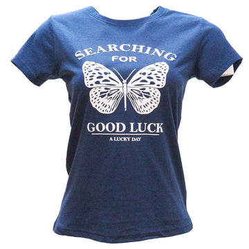 Navy Printed T Shirt Nawao.com