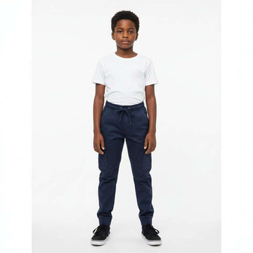 Navy Pull On Table Casual Trouser Navy Nawao.com