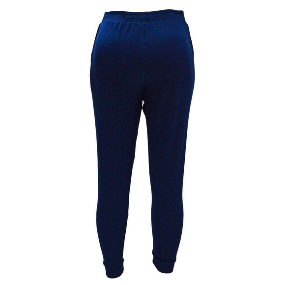 NAVY RIBBED PRINT JOGGER Nawao.com