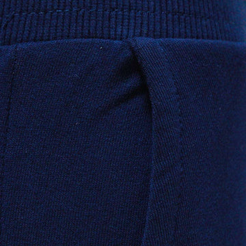 NAVY RIBBED PRINT JOGGER Nawao.com