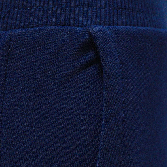NAVY RIBBED PRINT JOGGER Nawao.com