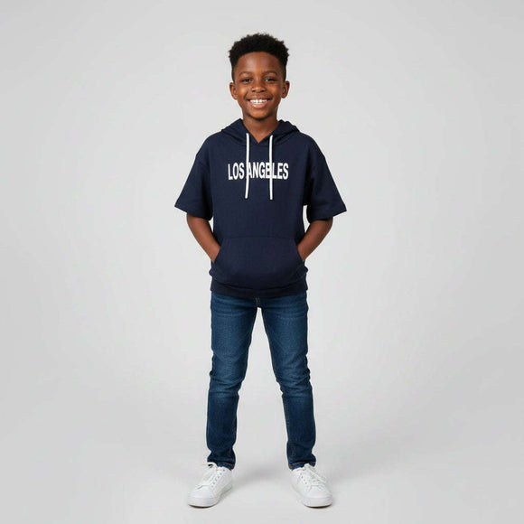 Navy S S Oversize Hoody Sweatshirt Navy 8 9 Years Nawao.com
