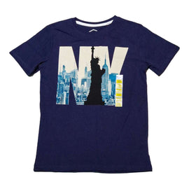 Navy Short Sleeve Graphic Tshirt Nawao.com