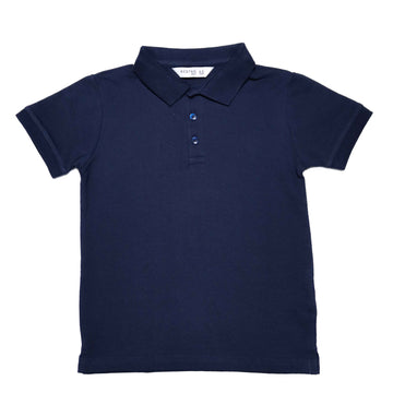 Navy Short Sleeve  Polo Shirt Navy Nawao.com