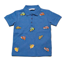 Navy Short Sleeve Polo Shirt Nawao.com