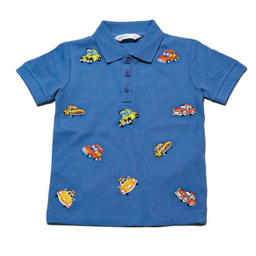 Navy Short Sleeve Polo Shirt Nawao.com