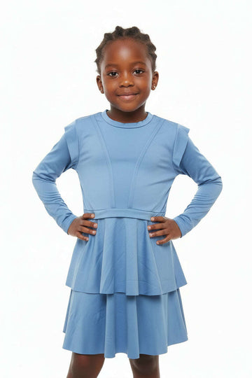 Navy Skater Layered Dress W  Shorts Navy Nawao.com