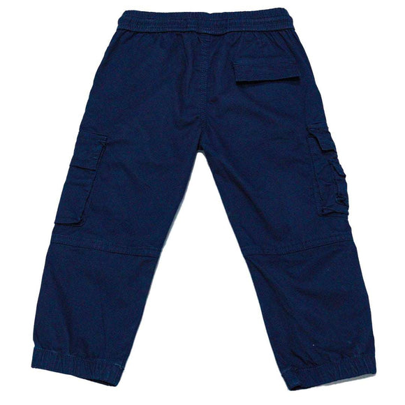 Navy Soft Fabric Cargo Pocket Jogger Nawao.com