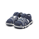 Navy Sounded Sole Sandal  Navy Nawao.com