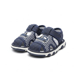 Navy Sounded Sole Sandal  Navy Nawao.com
