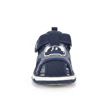 Navy Sounded Sole Sandal  Navy Nawao.com
