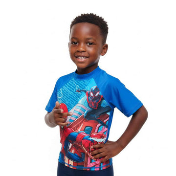 Navy Spider Man Rash Guard T Shirt Navy Nawao.com