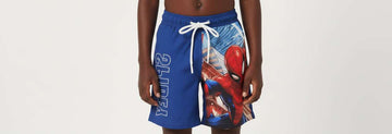 Navy Spider Man Swim Shorts Navy Nawao.com