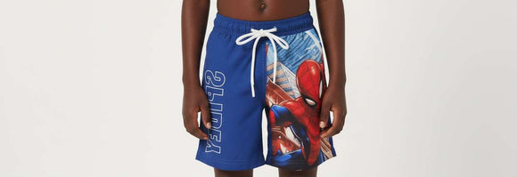 Navy Spider Man Swim Shorts Navy Nawao.com
