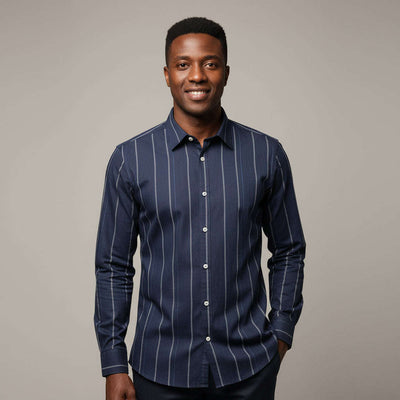 Navy Stand Up Pack Shirt Navy Nawao.com