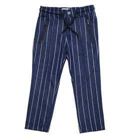 Navy Stripe Pullon Trouser Nawao.com