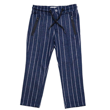 Navy Stripe Pullon Trouser Nawao.com