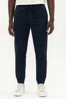 Navy Twill Jogger Navy Nawao.com