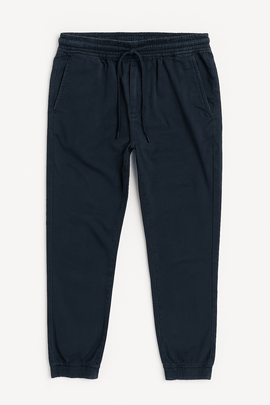 Navy Twill Jogger Navy Nawao.com