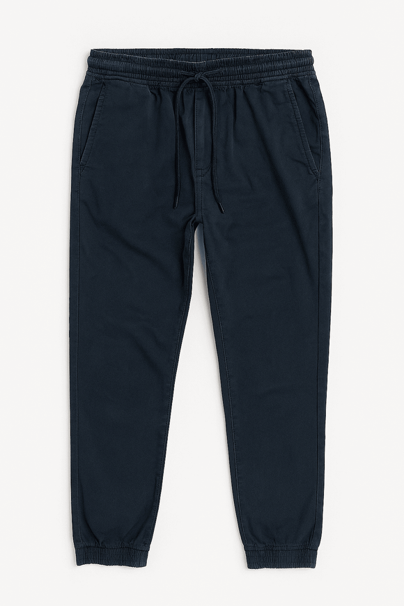 Navy Twill Jogger Navy Nawao.com