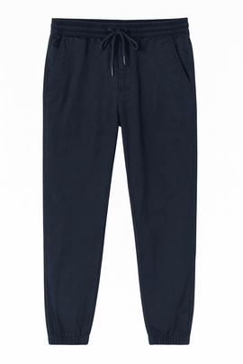 Navy Twill Jogger Nawao.com