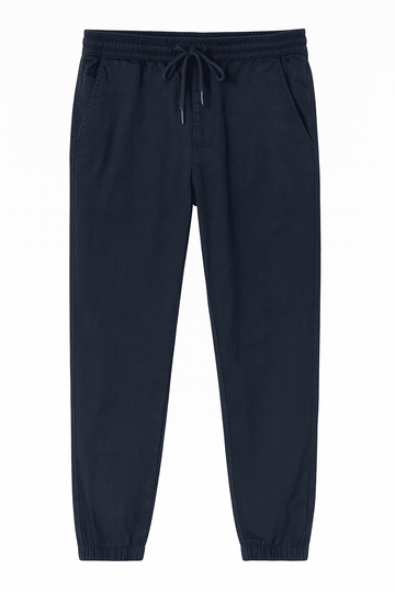 Navy Twill Jogger Nawao.com