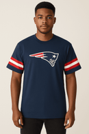 New England Patriots Lounge Tee Blue Small Nawao.com